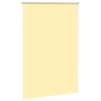 Produktbild för Rullgardin mörkläggningsgul 105x150 cm tyg bredd 100,7 cm