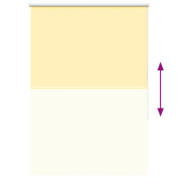 Produktbild för Rullgardin mörkläggningsgul 105x150 cm tyg bredd 100,7 cm