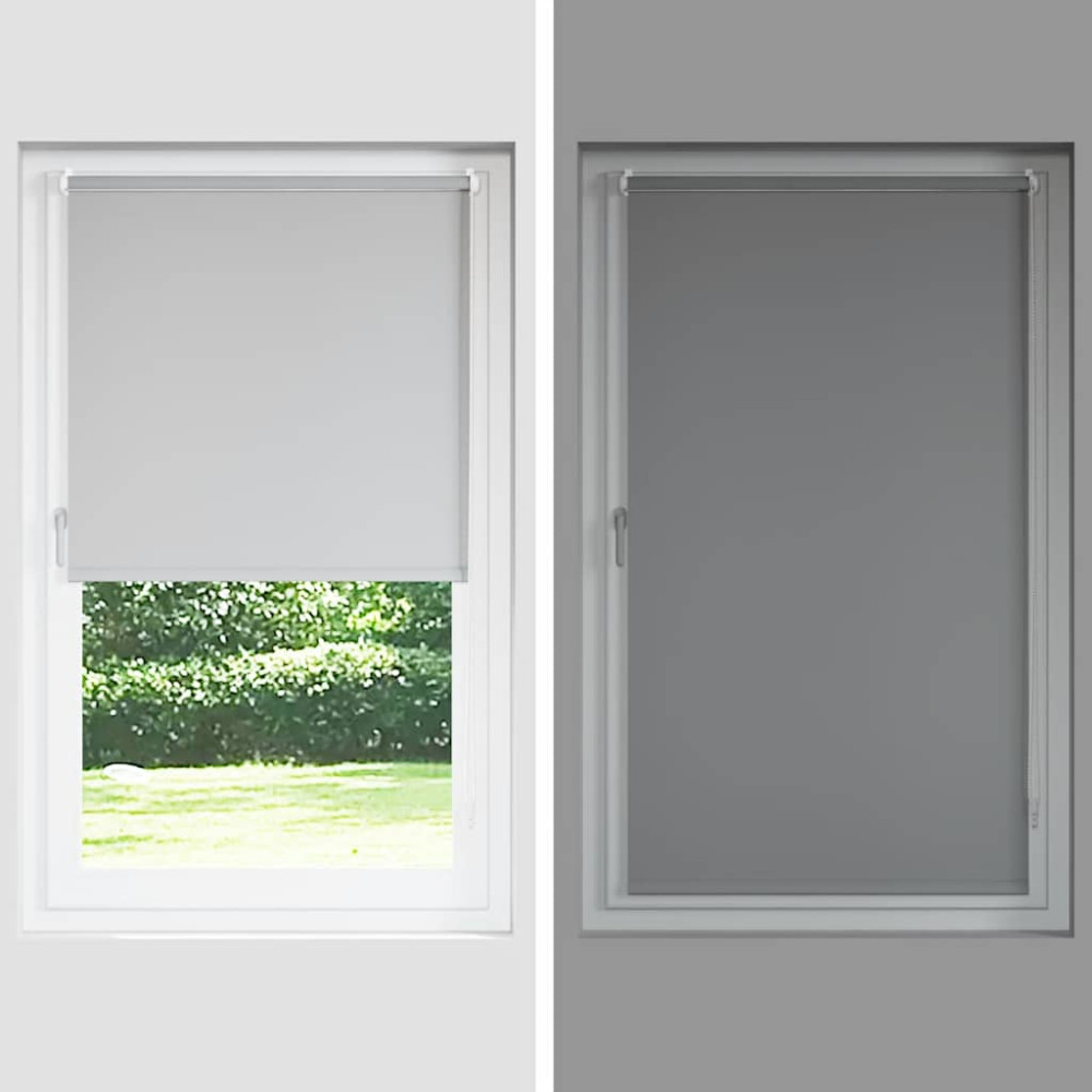 Produktbild för Rullgardin mörkläggningsgul 155x150 cm tyg bredd 151,6 cm