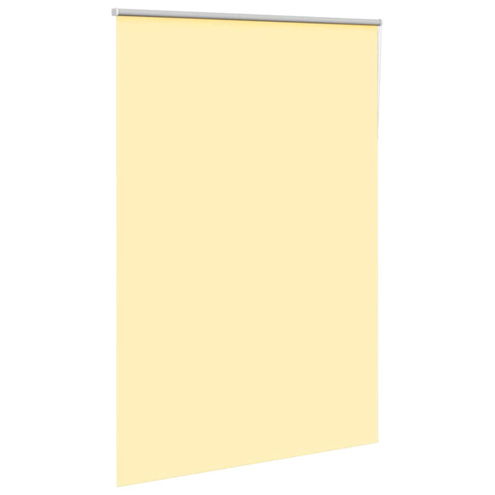 Produktbild för Rullgardin mörkläggningsgul 155x210 cm tyg bredd 151,6 cm