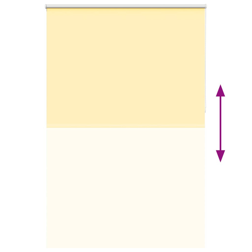 Produktbild för Rullgardin mörkläggningsgul 155x210 cm tyg bredd 151,6 cm