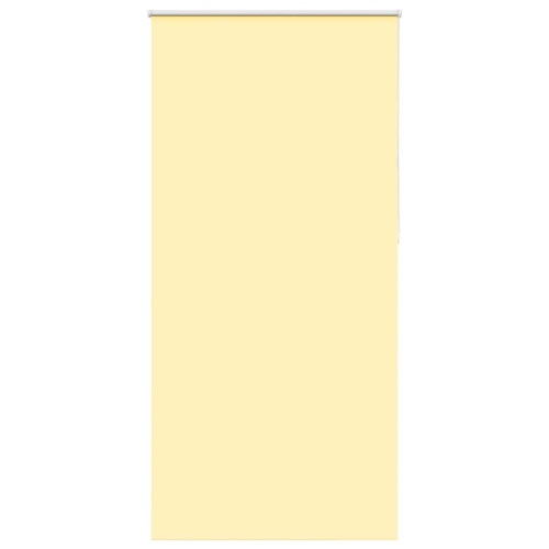 vidaXL Rullgardin mörkläggningsgul 90x230 cm tyg bredd 85,7 cm