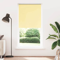 Produktbild för Rullgardin mörkläggningsgul 90x230 cm tyg bredd 85,7 cm