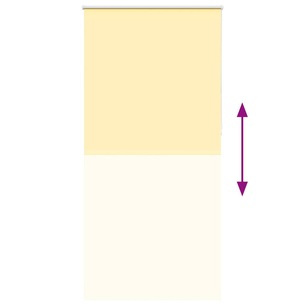 Produktbild för Rullgardin mörkläggningsgul 90x230 cm tyg bredd 85,7 cm