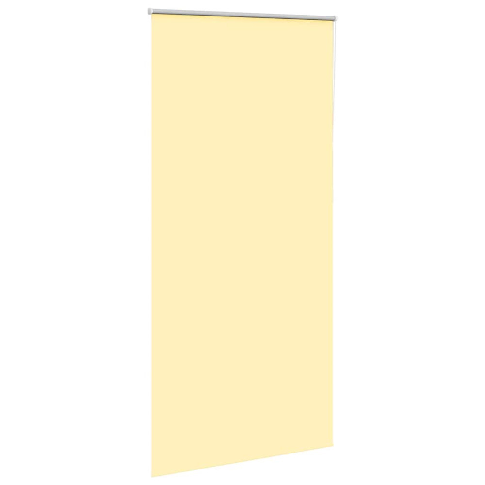 Produktbild för Rullgardin mörkläggningsgul 105x230 cm tyg bredd 100,7 cm