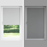 Produktbild för Rullgardin mörkläggningsgul 105x230 cm tyg bredd 100,7 cm