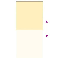 Produktbild för Rullgardin mörkläggningsgul 105x230 cm tyg bredd 100,7 cm