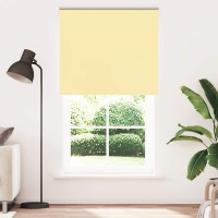 Produktbild för Rullgardin mörkläggningsgul 135x230 cm tygbredd 131,6 cm