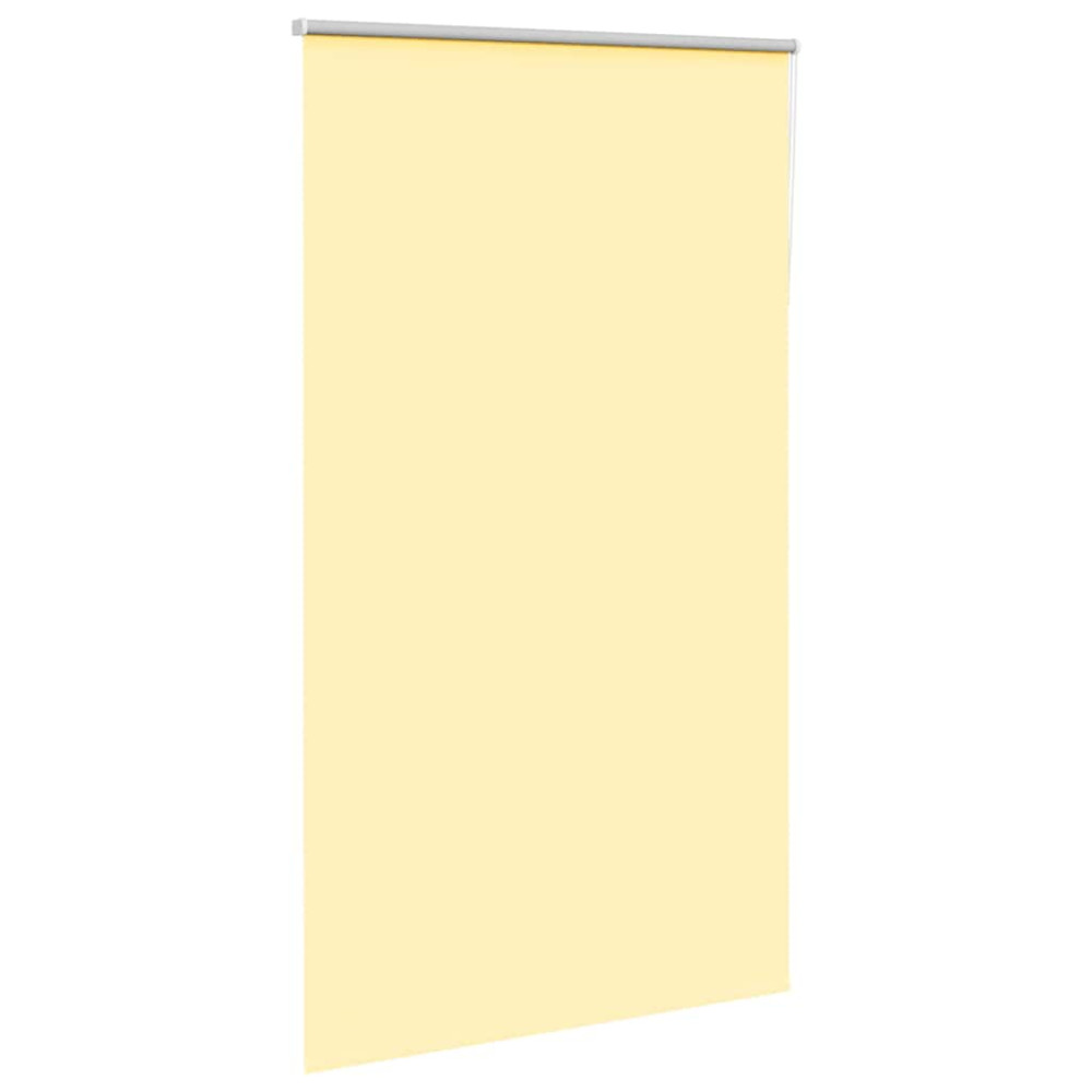 Produktbild för Rullgardin mörkläggningsgul 135x230 cm tygbredd 131,6 cm