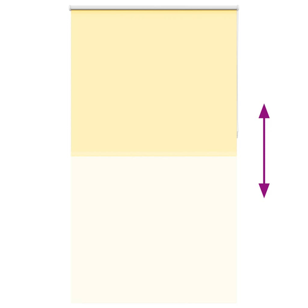 Produktbild för Rullgardin mörkläggningsgul 135x230 cm tygbredd 131,6 cm