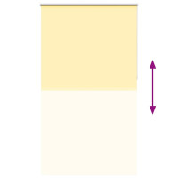 Produktbild för Rullgardin mörkläggningsgul 135x230 cm tygbredd 131,6 cm