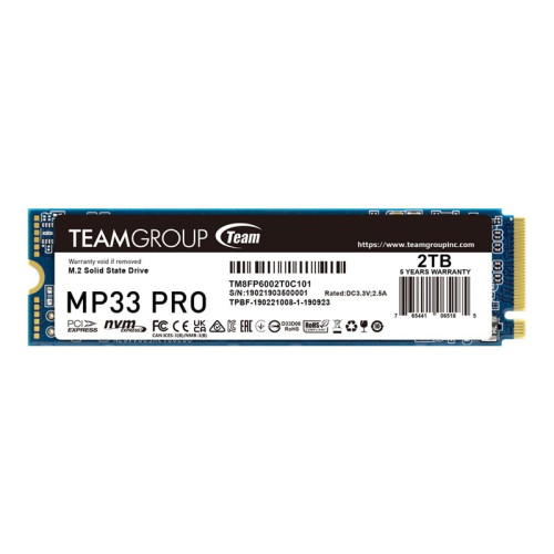 Team Group Team Group MP33 Pro - SSD - 2 TB - PCIe 3.0 x4 (NVMe)