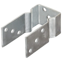 Produktbild för Stängselankare 12 st silver 7x6x15 cm galvaniserat stål