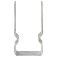 Produktbild för Stängselankare 12 st silver 7x6x15 cm galvaniserat stål