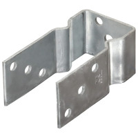 Produktbild för Staketankare 12 st silver 8x6x15 cm galvaniserat stål