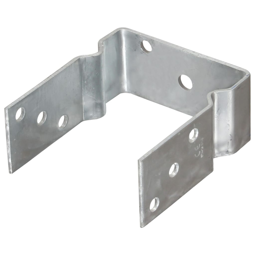 Produktbild för Staketankare 12 st silver 12x6x15 cm galvaniserat stål