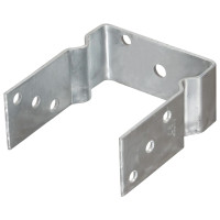 Produktbild för Staketankare 12 st silver 12x6x15 cm galvaniserat stål
