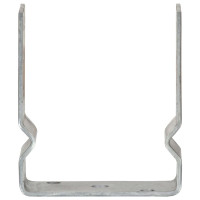 Produktbild för Staketankare 12 st silver 12x6x15 cm galvaniserat stål