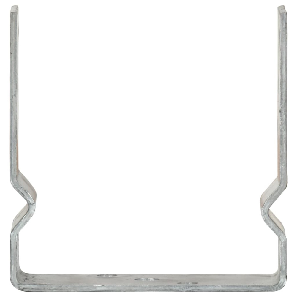 Produktbild för Stängselankare 12 st silver 14x6x15 cm galvaniserat stål