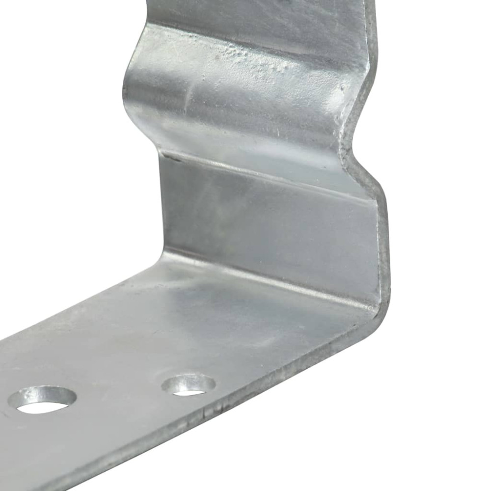 Produktbild för Stängselankare 12 st silver 14x6x15 cm galvaniserat stål