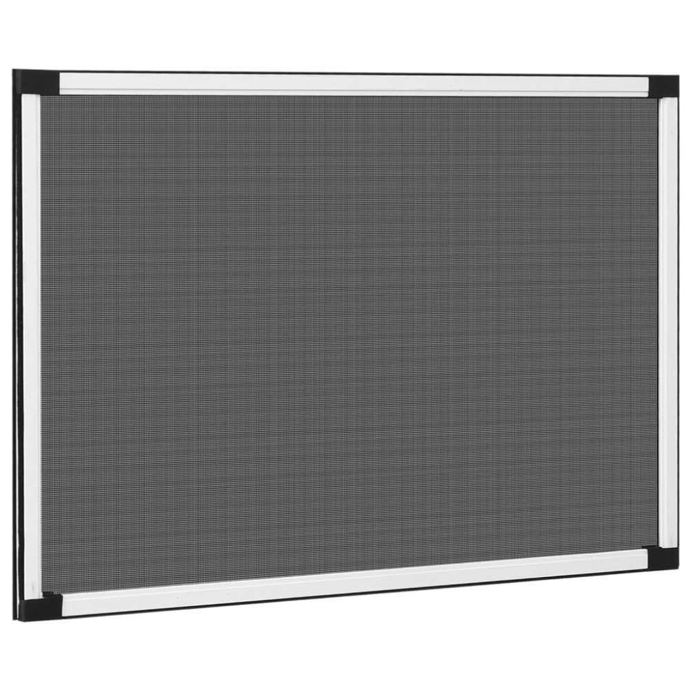 Produktbild för Utdragbart insektsnät för fönster vit (100-193)x75 cm