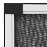 Produktbild för Utdragbart insektsnät för fönster vit (100-193)x75 cm