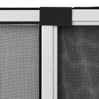 Produktbild för Utdragbart insektsnät för fönster vit (100-193)x75 cm