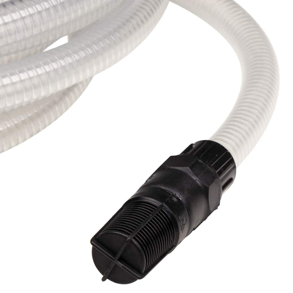 Produktbild för Sugslang med PVC-kopplingar transparent 1" 10 m PVC