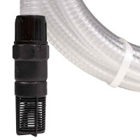 Produktbild för Sugslang med PVC-kopplingar transparent 1" 10 m PVC