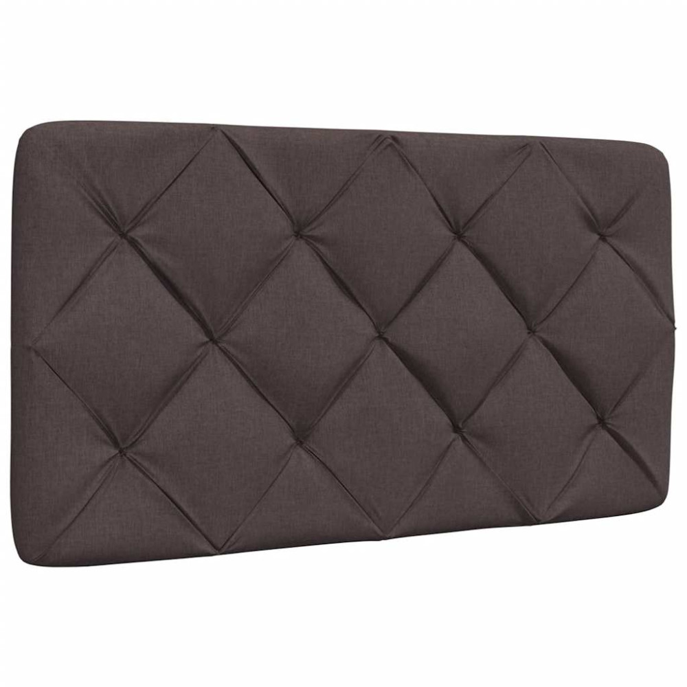 Produktbild för Bed Frame without Mattress Dark Brown 80x200 cm Fabric
