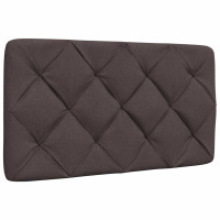Produktbild för Bed Frame without Mattress Dark Brown 80x200 cm Fabric