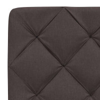 Produktbild för Bed Frame without Mattress Dark Brown 90x190 cm Fabric