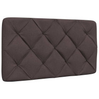 Produktbild för Bed Frame without Mattress Dark Brown 90x190 cm Fabric