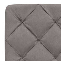 Produktbild för Bed Frame with LED without Mattress Taupe 120x200 cm Fabric