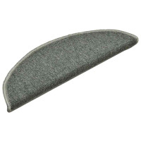 Produktbild för Trappmattor 30 st 56x17x3 cm mörkgröna halvrunda