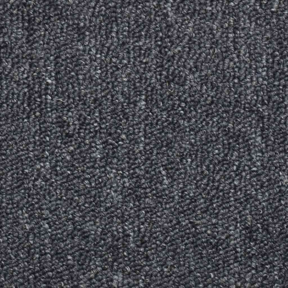 Produktbild för Trappmattor 30 st 56x17x3 cm mörkgrå och blå halvrunda