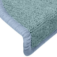 Produktbild för Trappmattor 30 st 65x24x4 cm havsblå halvrunda stora