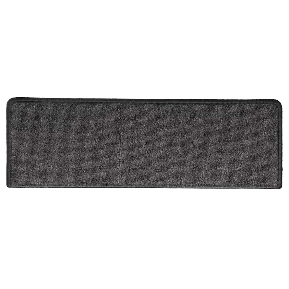 Produktbild för Trappmattor 30 st 65x21x4 cm antracit rektangulär kant