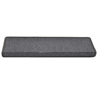 Produktbild för Trappmattor 30 st 65x21x4 cm mörkgrå rektangulär kant