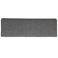 Produktbild för Trappmattor 30 st 65x21x4 cm mörkgrå rektangulär kant
