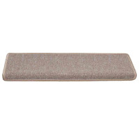 Produktbild för Trappmattor 30 st 65x21x4 cm ljusbruna rektangulära kanter