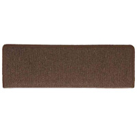 Produktbild för Trappmattor 30 st 65x21x4 cm kaffebruna rektangulära kanter