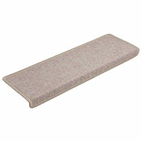 Produktbild för Trappmattor 30 st 65x21x4 cm taupe rektangulär kant