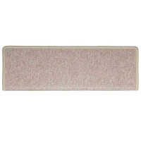 Produktbild för Trappmattor 30 st 65x21x4 cm taupe rektangulär kant