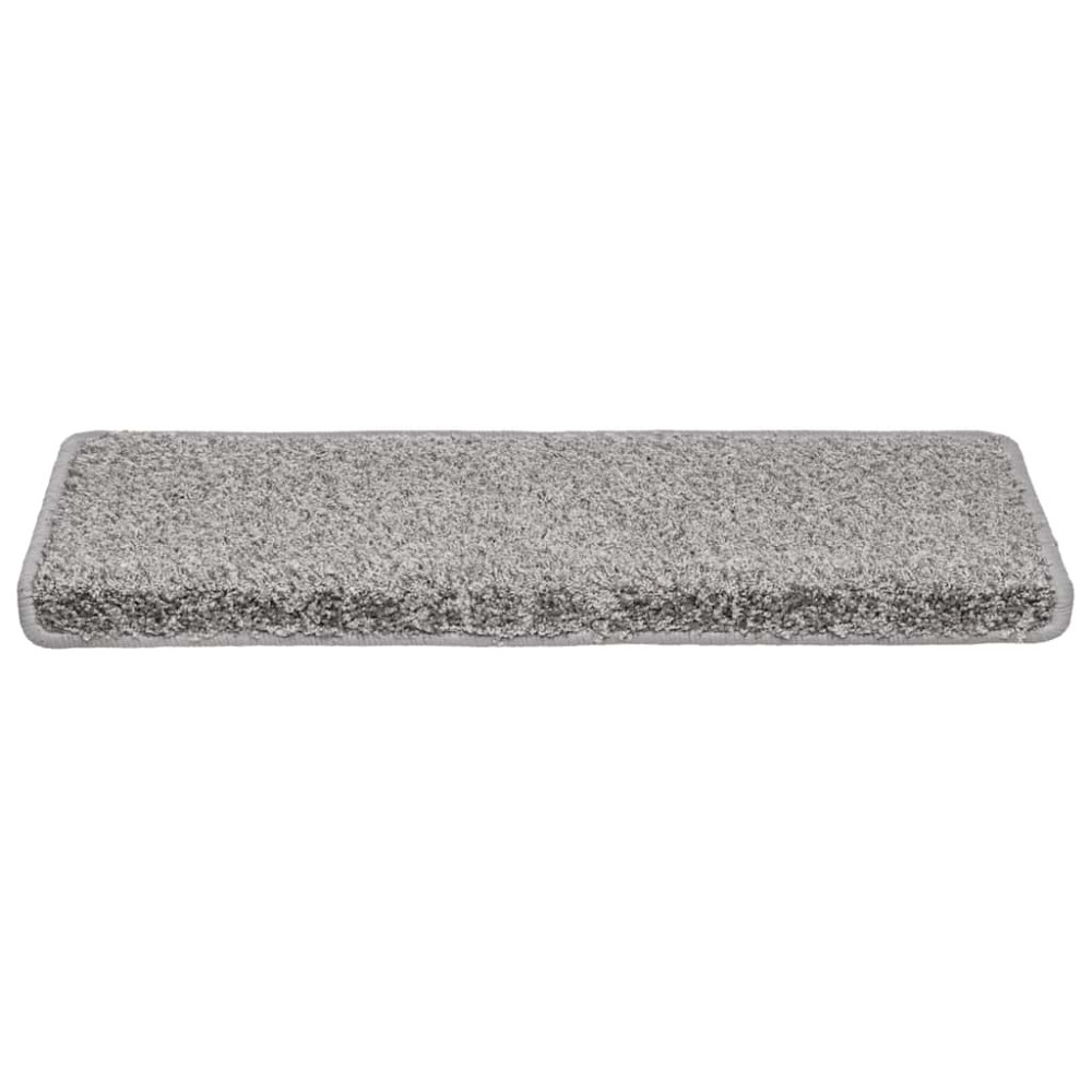 Produktbild för Trappmattor 30 st 65x21x4 cm grå rektangulär kant