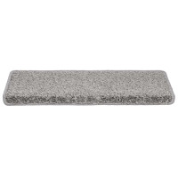 Produktbild för Trappmattor 30 st 65x21x4 cm grå rektangulär kant