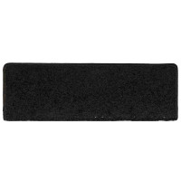 Produktbild för Trappmattor 30 st 65x21x4 cm svarta rektangulära kanter