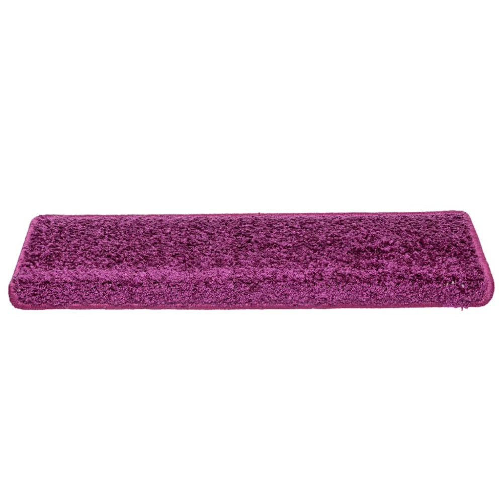 Produktbild för Trappmattor 30 st 65x21x4 cm violett rektangulär kant