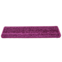 Produktbild för Trappmattor 30 st 65x21x4 cm violett rektangulär kant