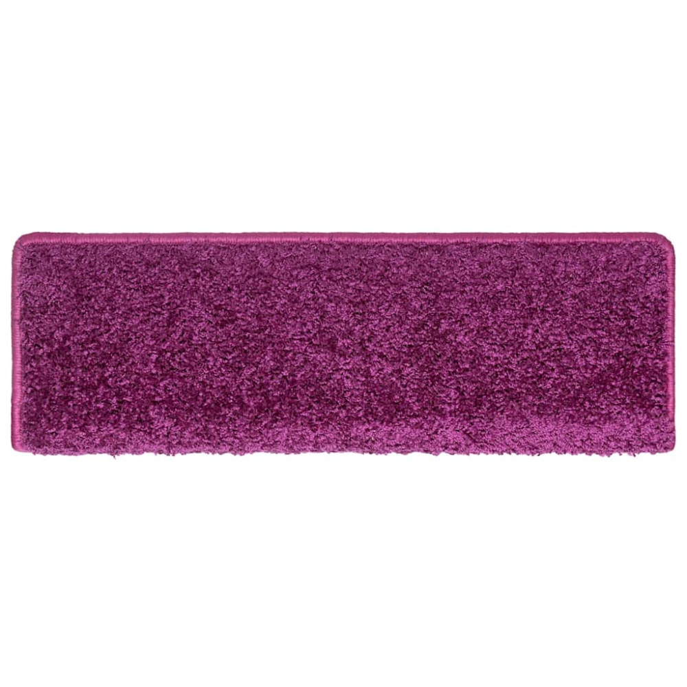 Produktbild för Trappmattor 30 st 65x21x4 cm violett rektangulär kant